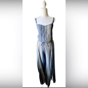 Express Blue and white pants outfit